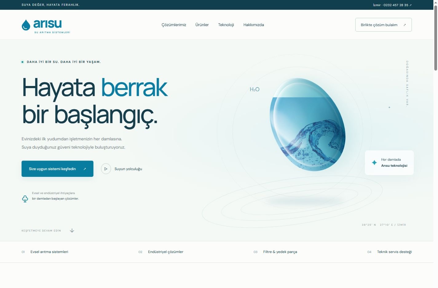 Arısu — web sitesi önizlemesi