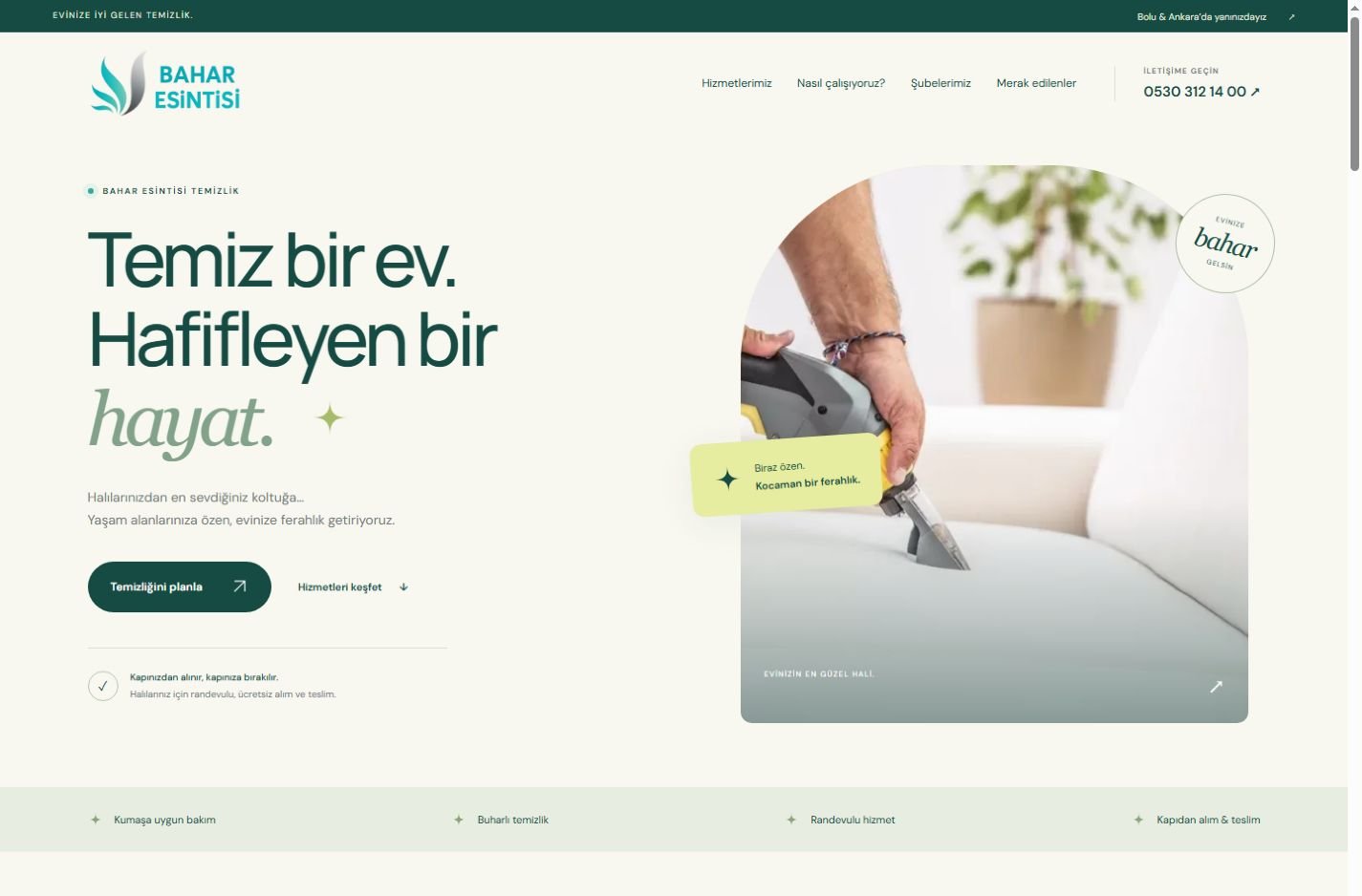 Bahar Esintisi — web sitesi önizlemesi