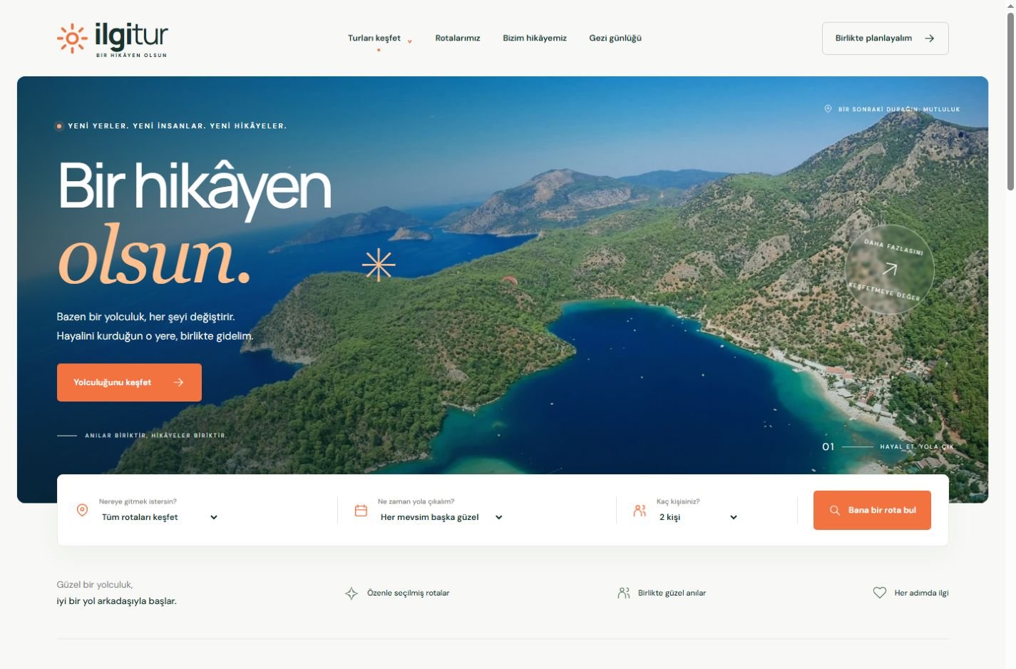 İlgi Tur — web sitesi önizlemesi